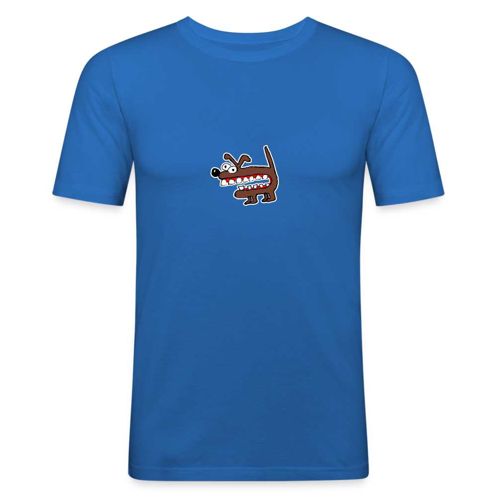 Shirt met bruine hond - royal blue