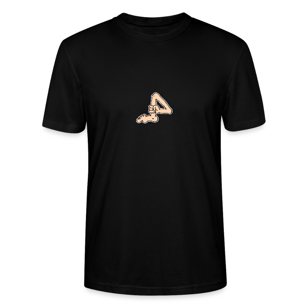 Shirt met voet met hand - black