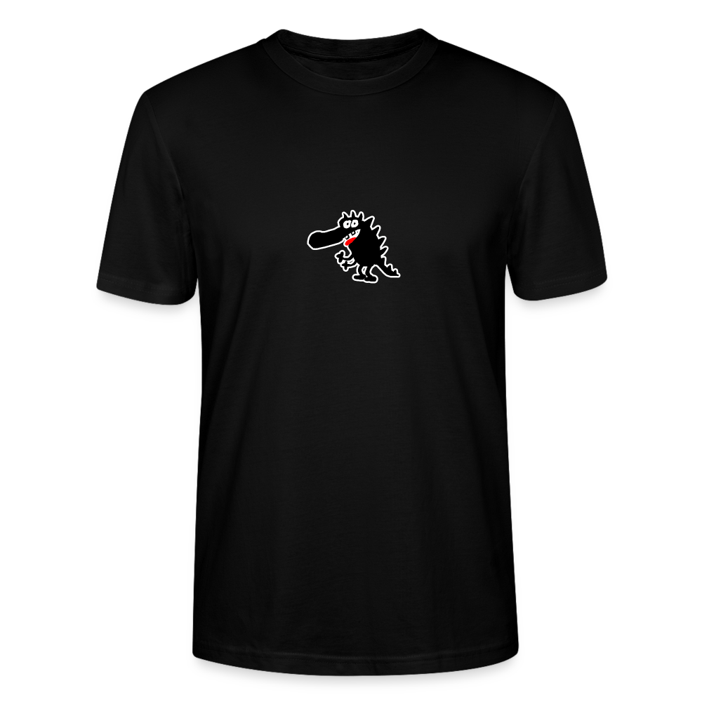 Shirt met draakje - black