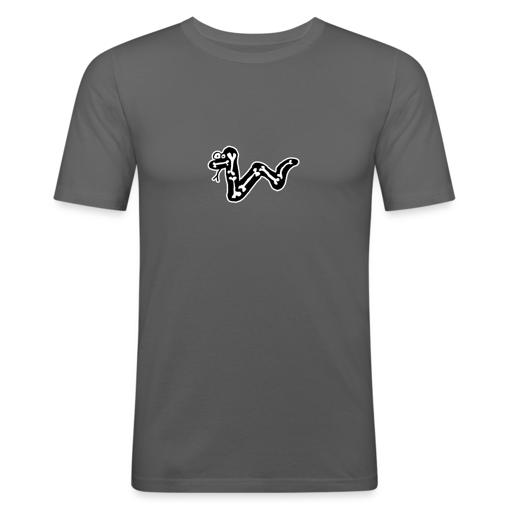 Shirt met slang met botten - graphite grey