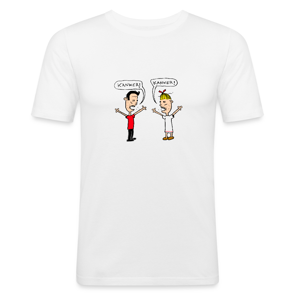 Shirt met Suske en Wiske die kanker roepen - white