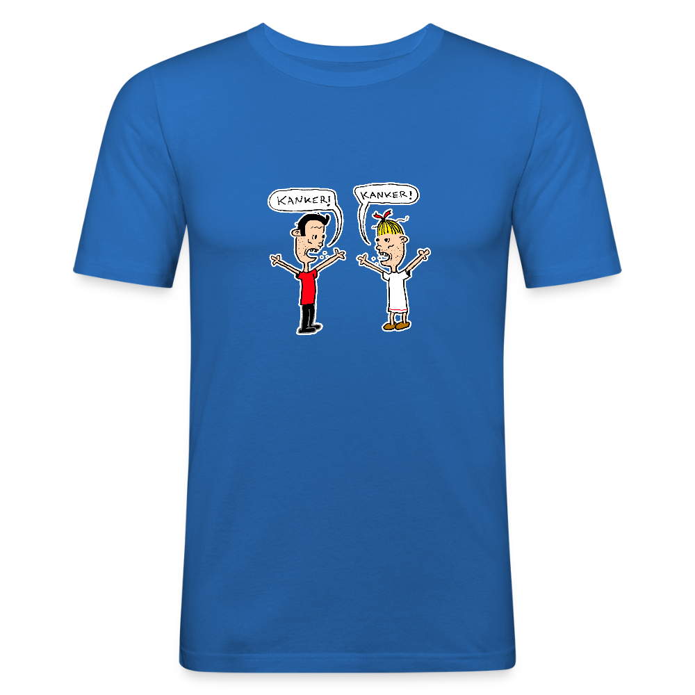 Shirt met Suske en Wiske die kanker roepen - royal blue