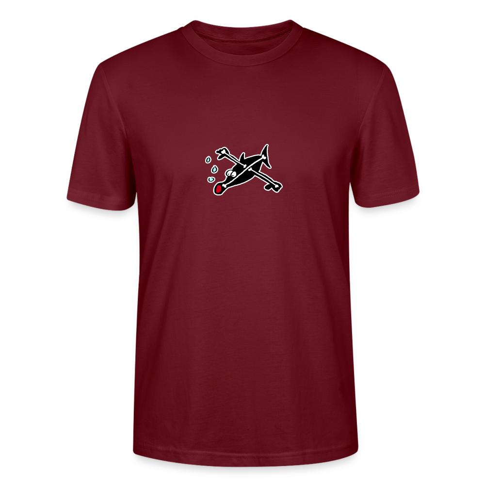 Shirt met vis met botten - burgundy