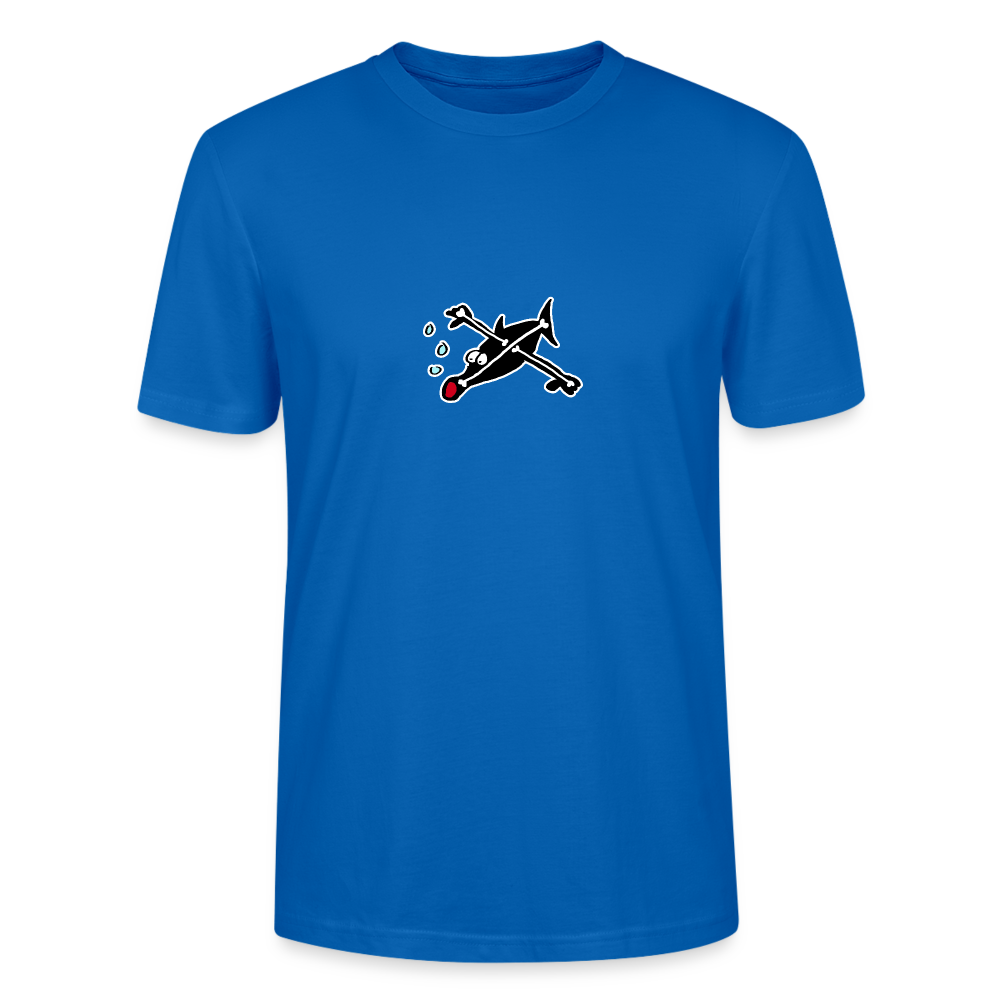 Shirt met vis met botten - peacock-blue