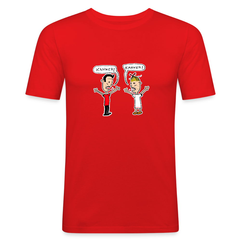 Shirt met Suske en Wiske die kanker roepen - red