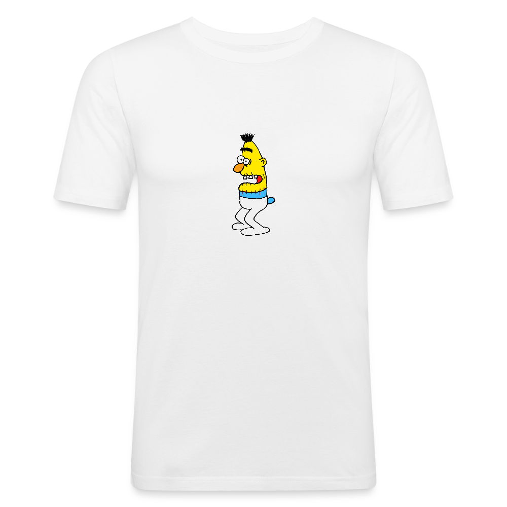 Slim fit shirt met Smurt - white