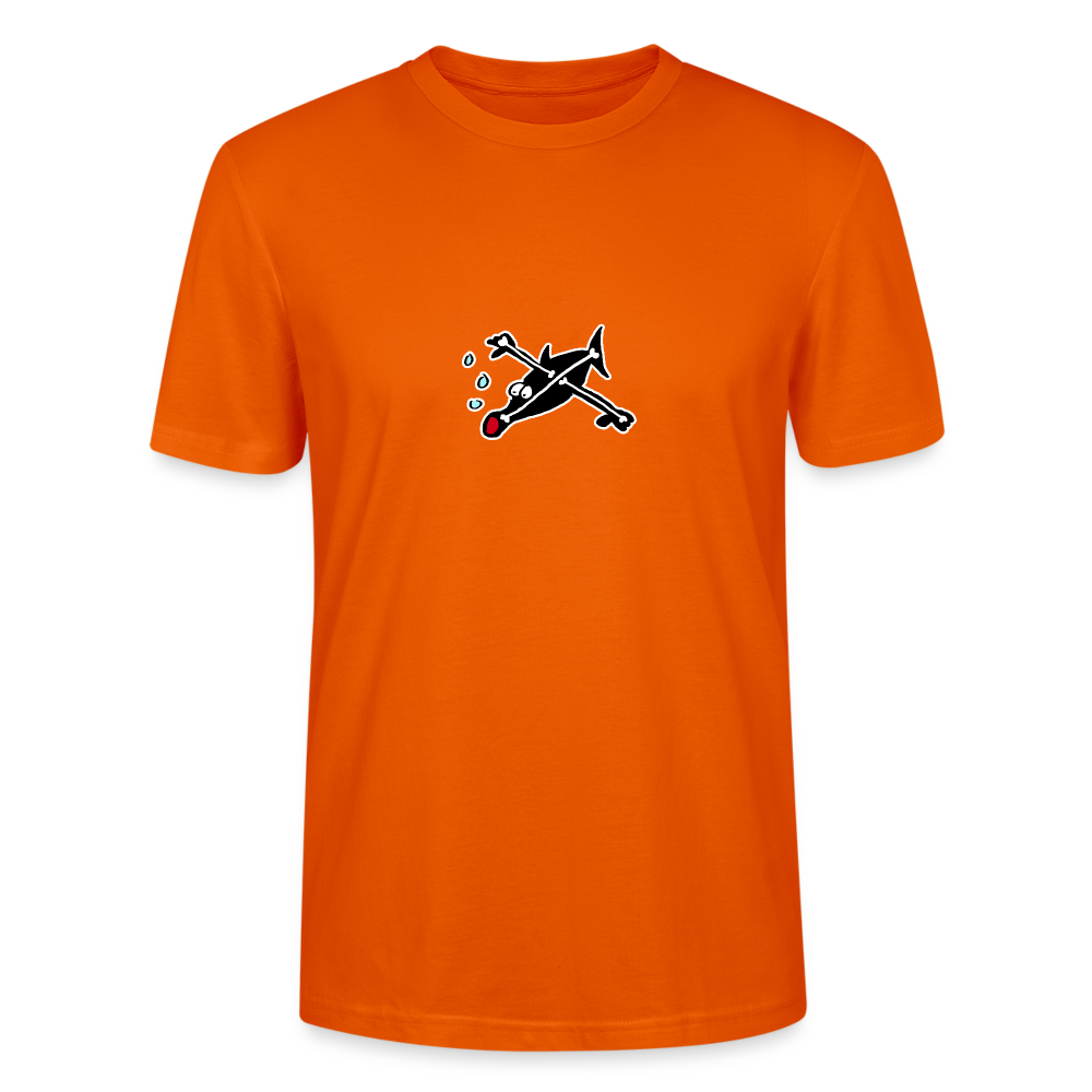 Shirt met vis met botten - bright orange