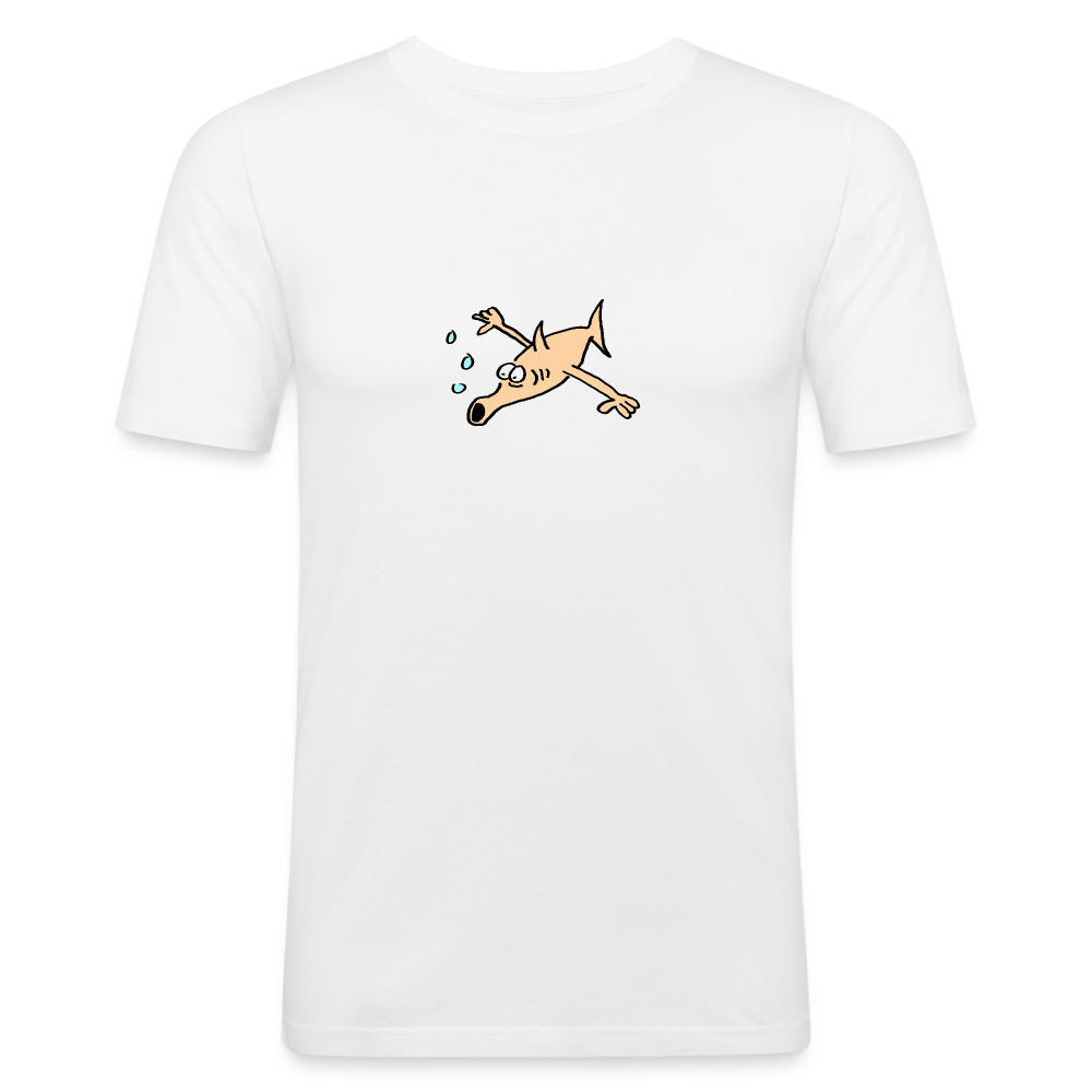 Shirt met vis met armen - white