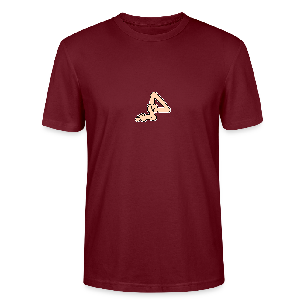 Shirt met voet met hand - burgundy