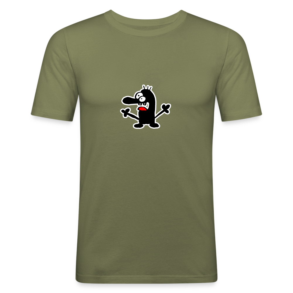 Shirt met poppetje - khaki green