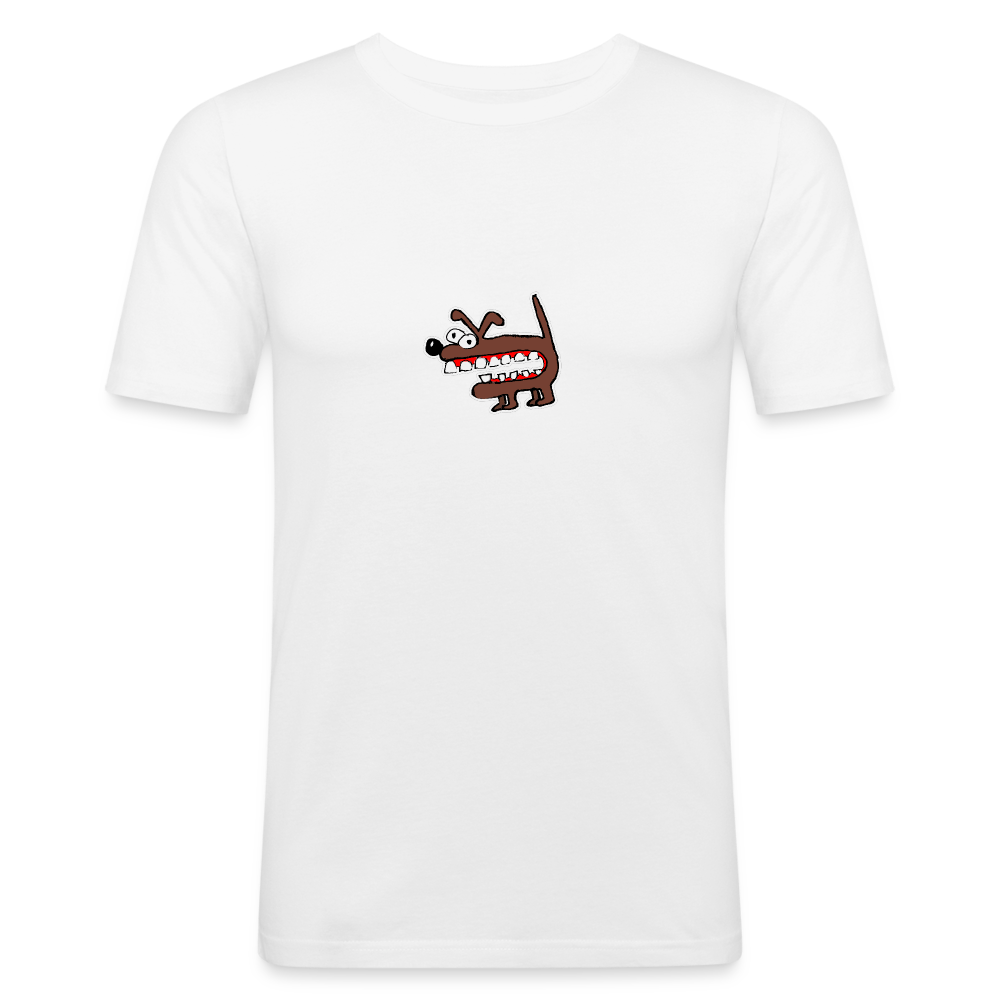 Shirt met bruine hond - white