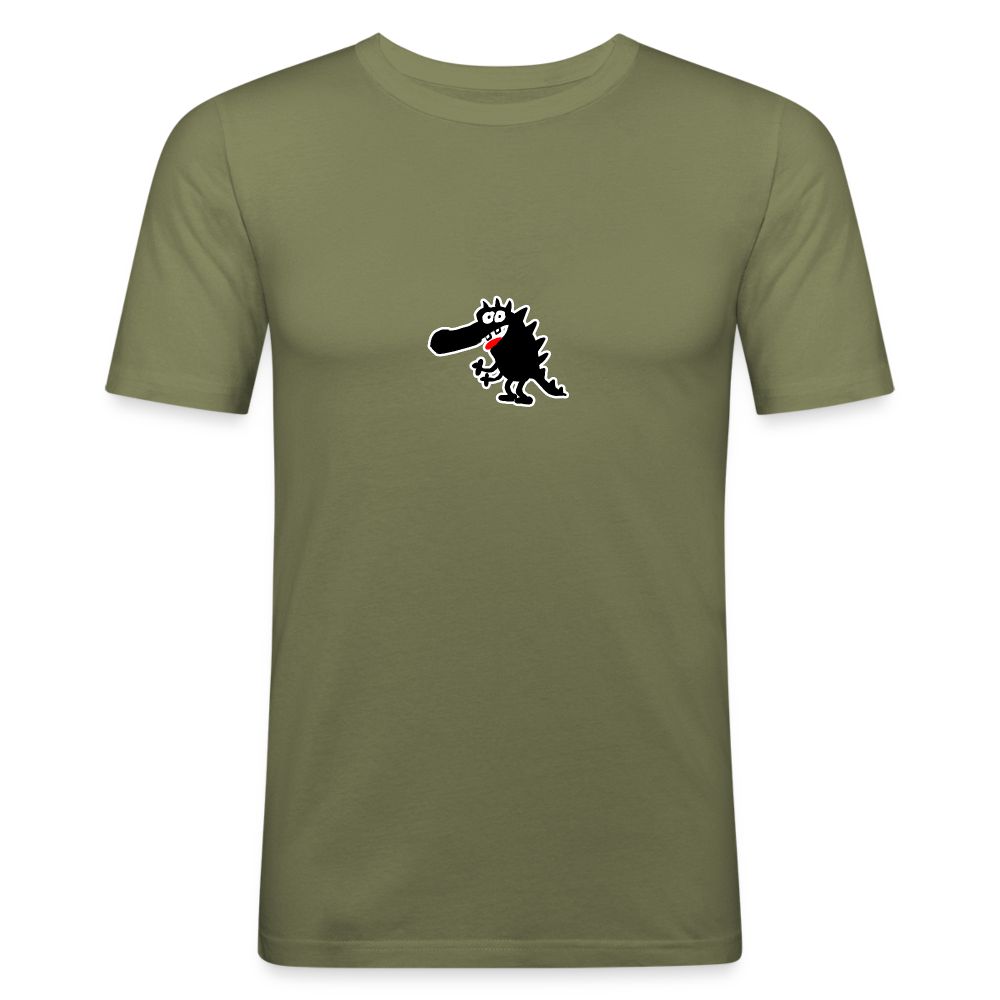 Shirt met Draakje - khaki green