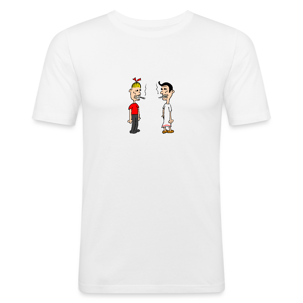 Shirt met Suske en Wiske die roken - white