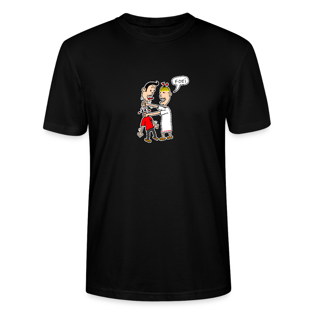 Regular fit shirt met Wiske die iets uitlegt aan Suske - black