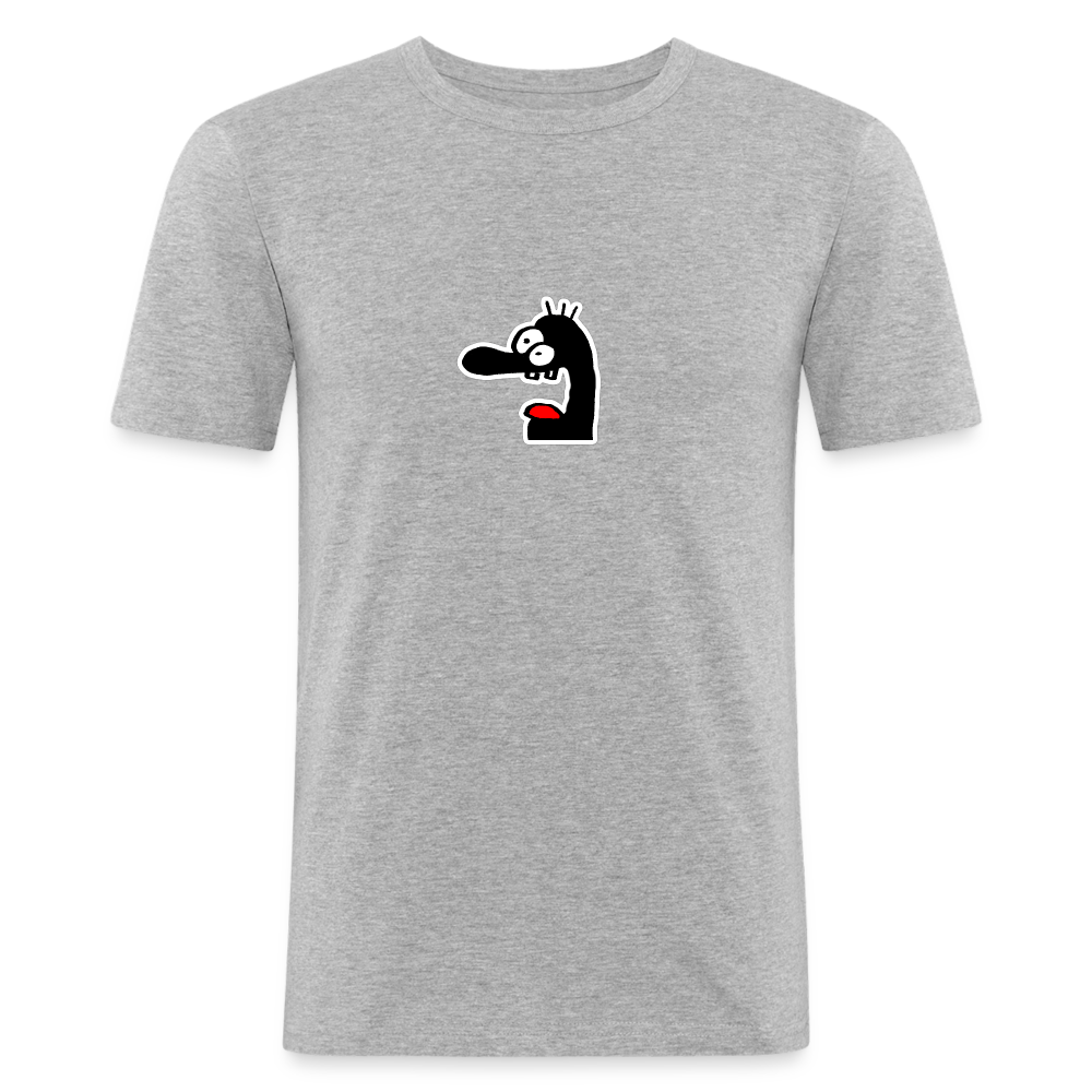 Shirt met gezichtje - heather grey