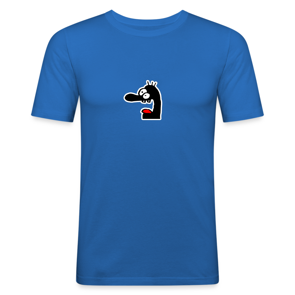 Shirt met gezichtje - royal blue