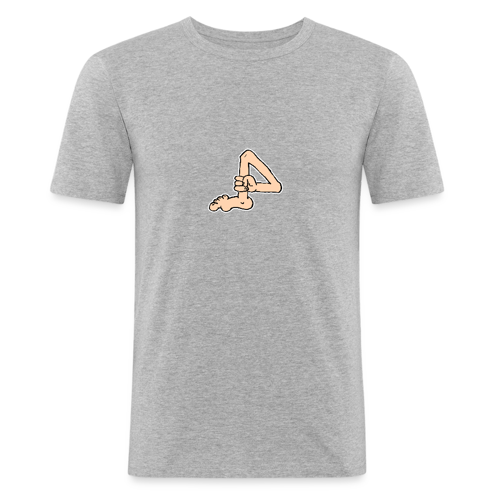 Shirt met voet met hand - heather grey
