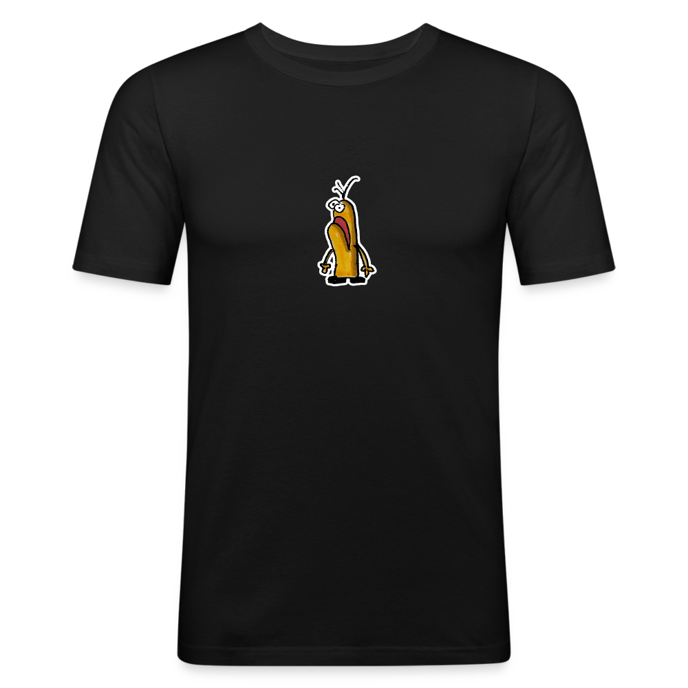 Shirt met figuurtje - black