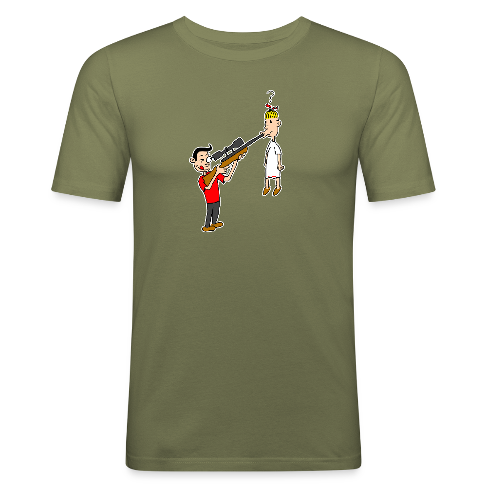Shirt met Suske en Wiske en de Snode Sniper - khaki green