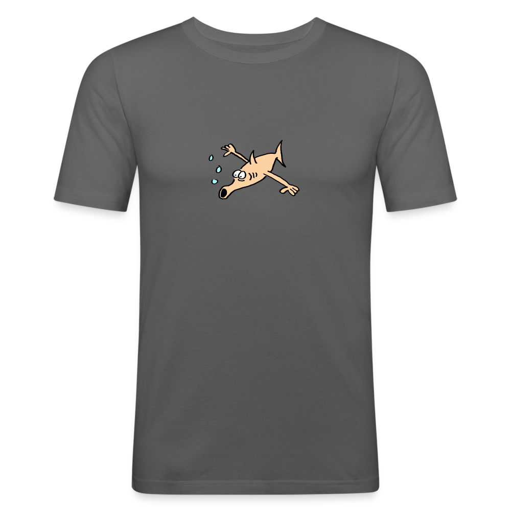Shirt met vis met armen - graphite grey