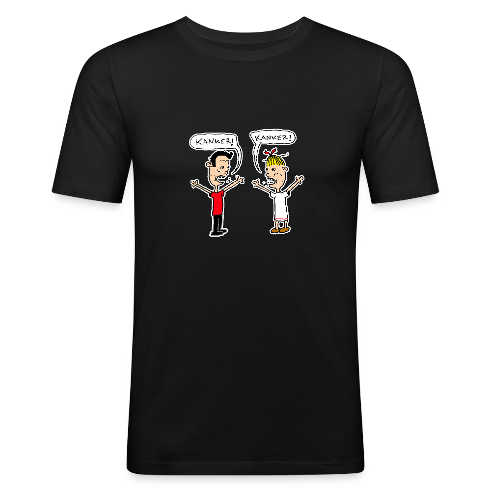 Shirt met Suske en Wiske die kanker roepen - black