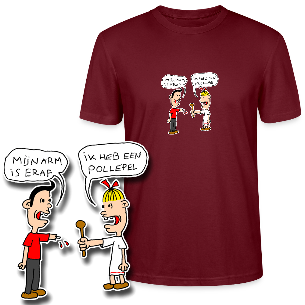 Regular fit shirt met Suske en Wiske die een praatje maken