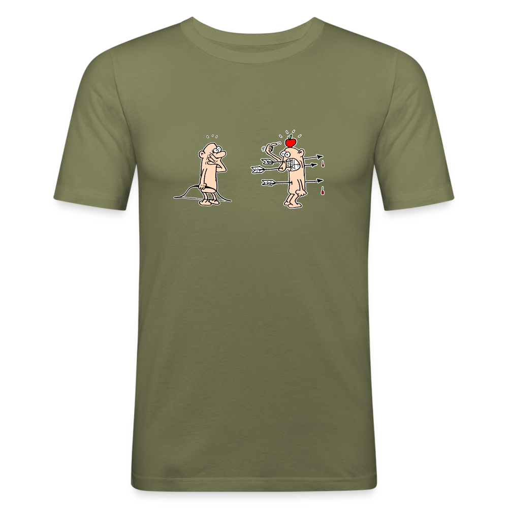 Shirt met boogschietongelukje - khaki green