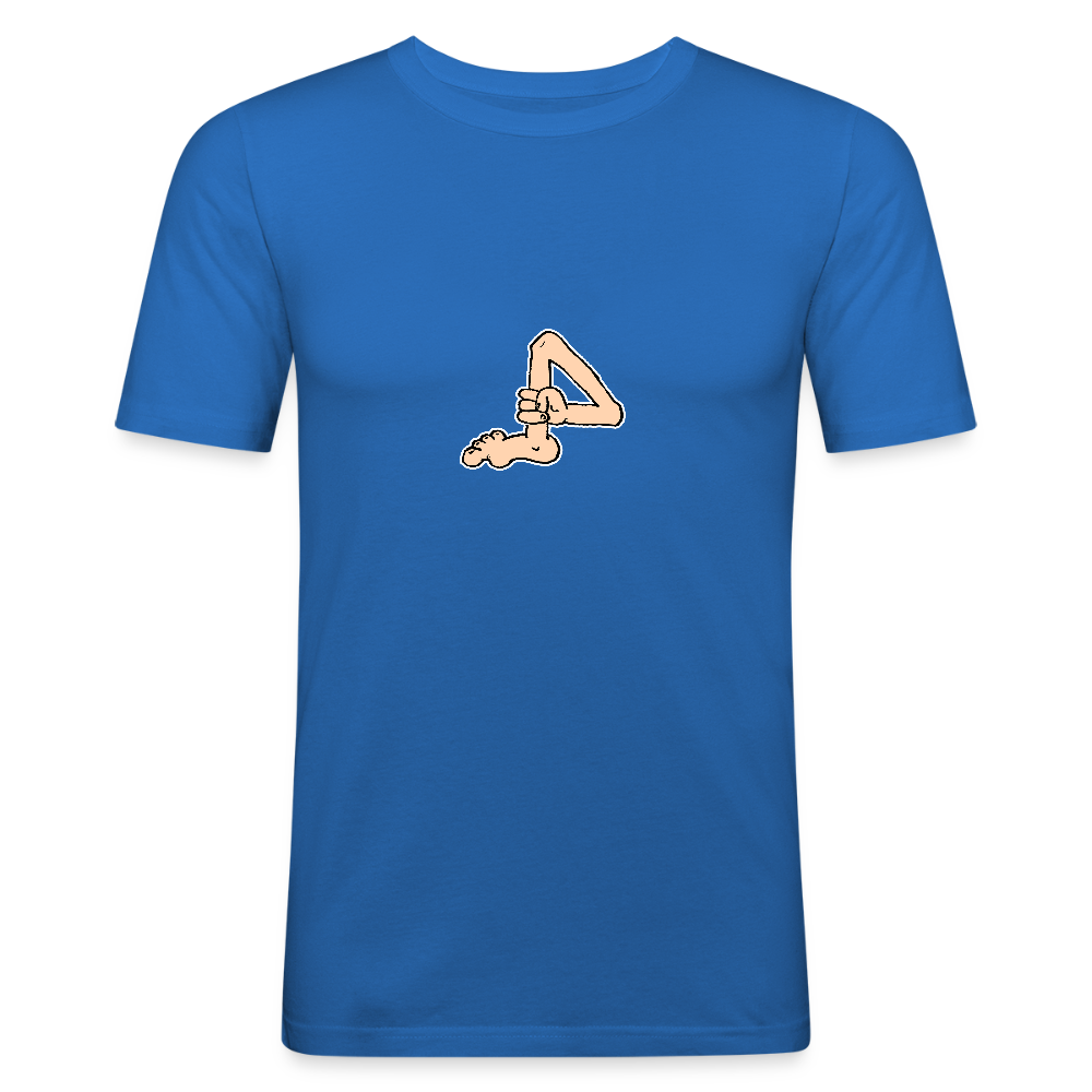 Shirt met voet met hand - royal blue