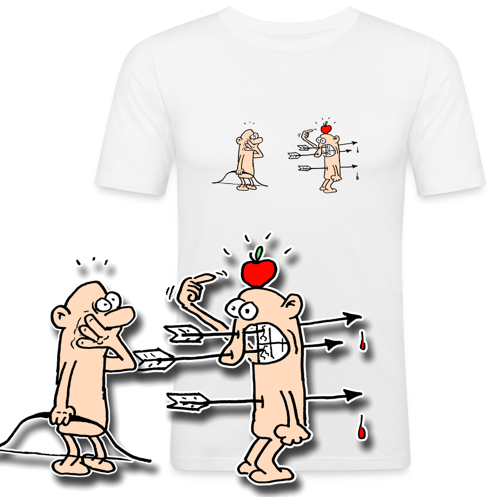 Slim fit shirt met pijlincident