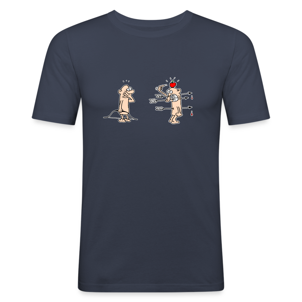 Shirt met boogschietongelukje - navy