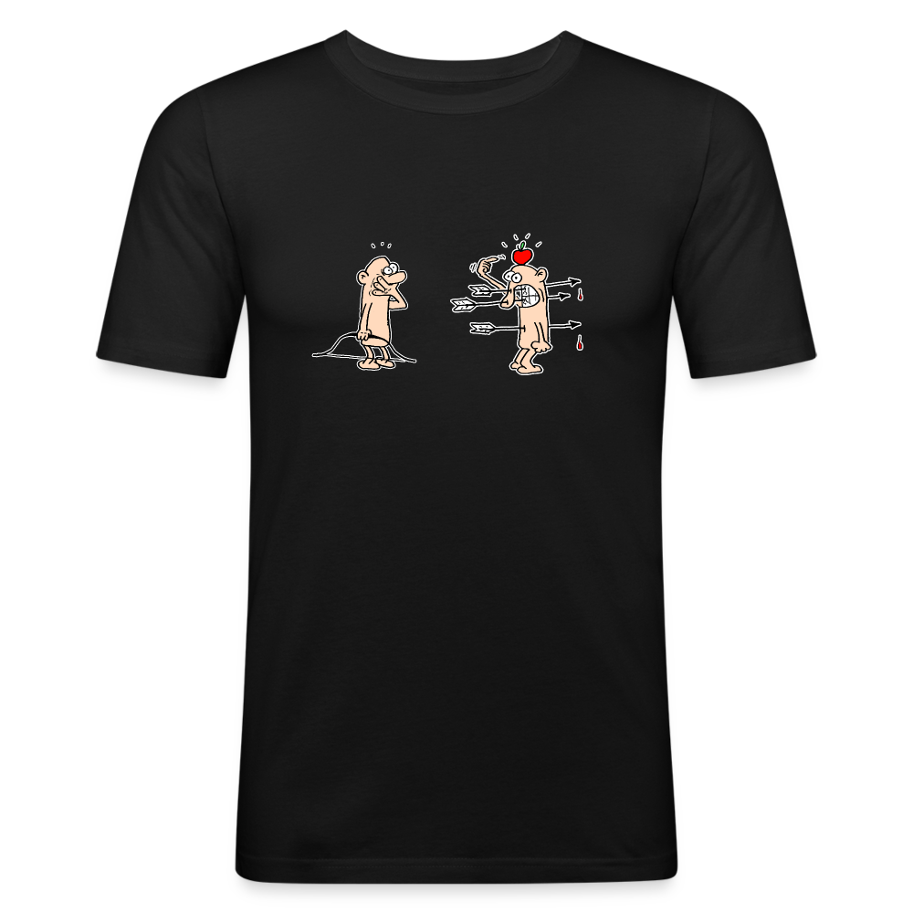 Shirt met boogschietongelukje - black