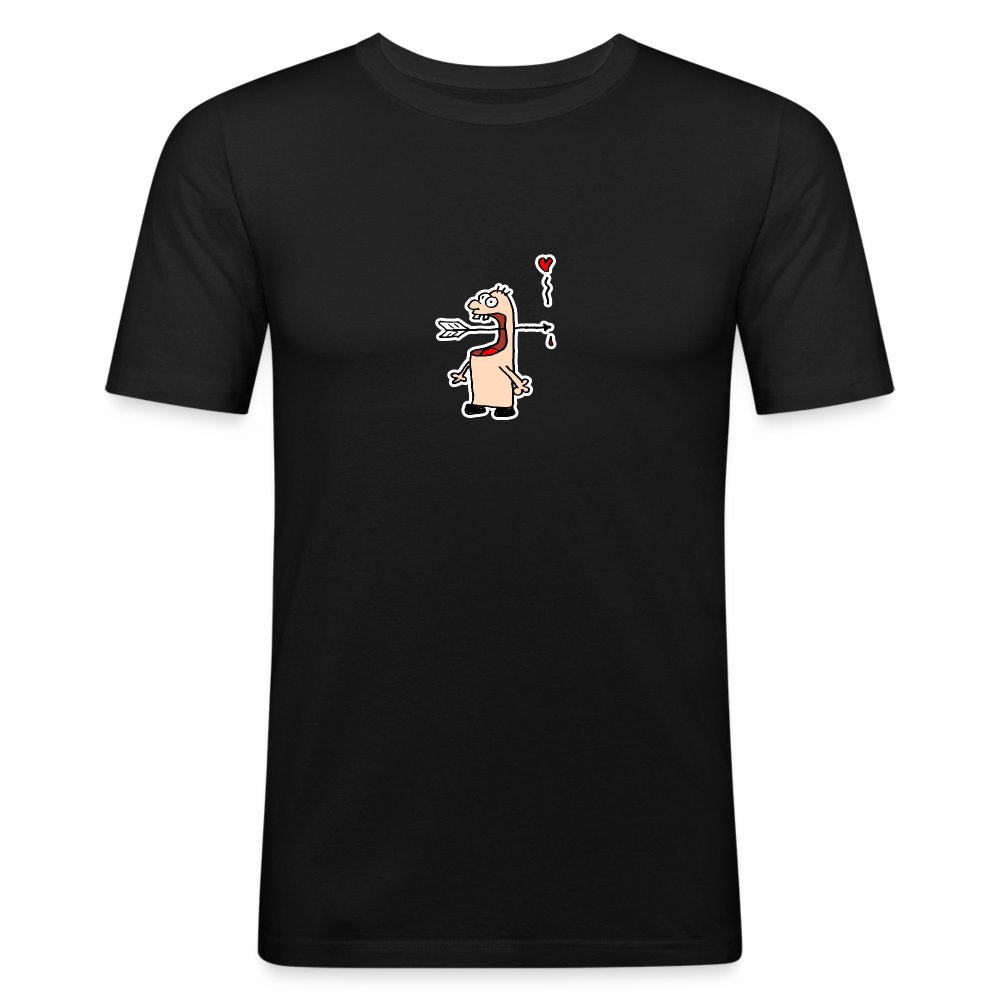 Shirt met pijlenslikker - black
