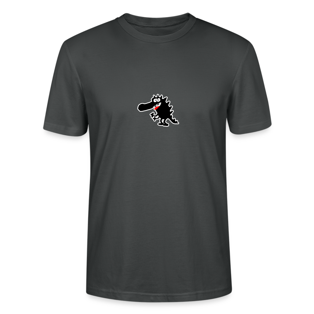Shirt met draakje - anthracite