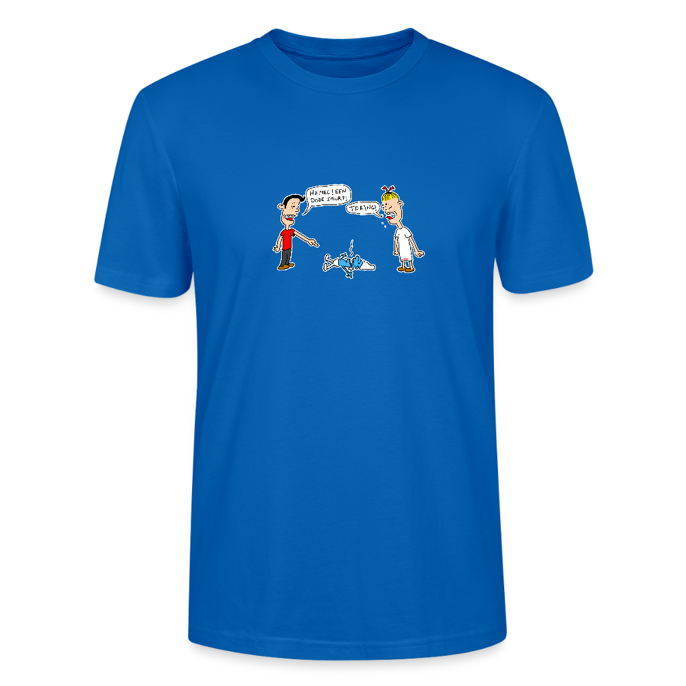 Shirt met Suske en Wiske die een dode smurf vinden - peacock-blue