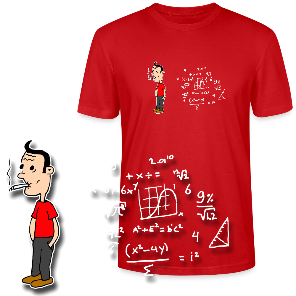 Regular fit shirt met Suske en wiskunde