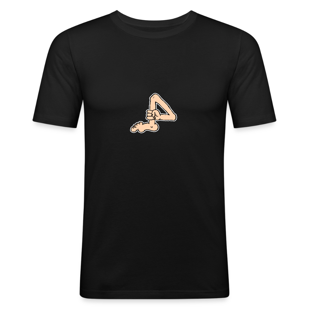 Shirt met voet met hand - black