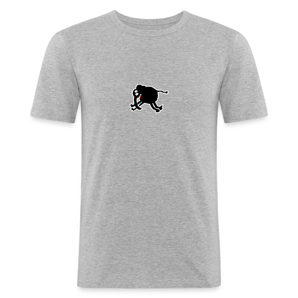 Shirt met olifant - heather grey