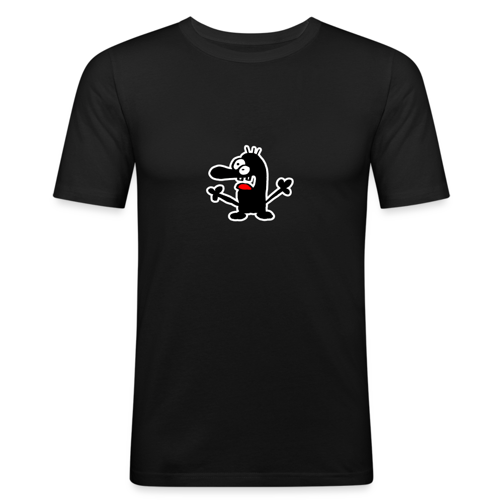 Shirt met poppetje - black