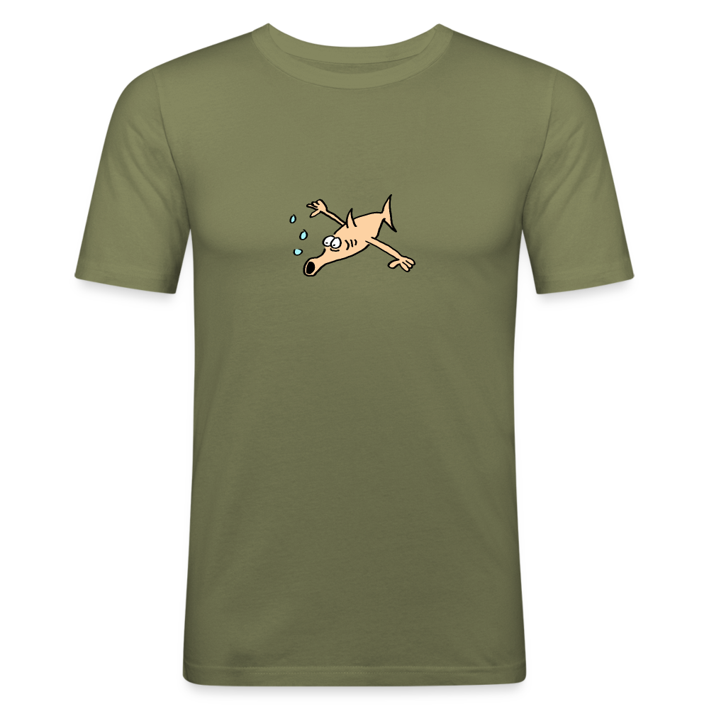 Shirt met vis met armen - khaki green