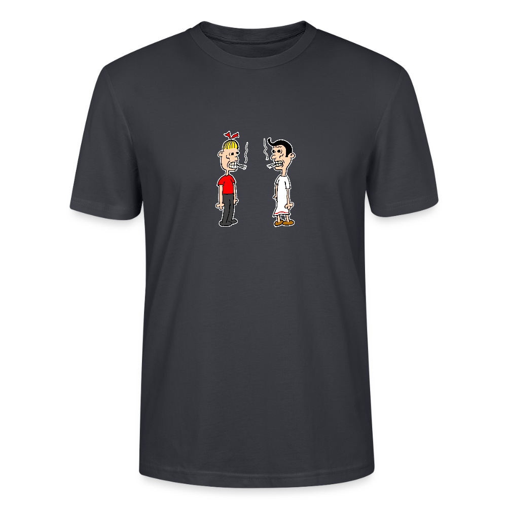 Shirt met Suske en Wiske die roken - India Ink Grey