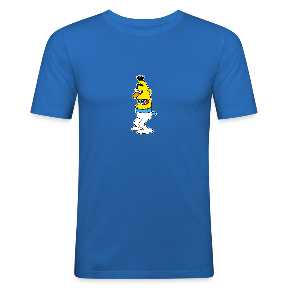 Slim fit shirt met Smurt - royal blue