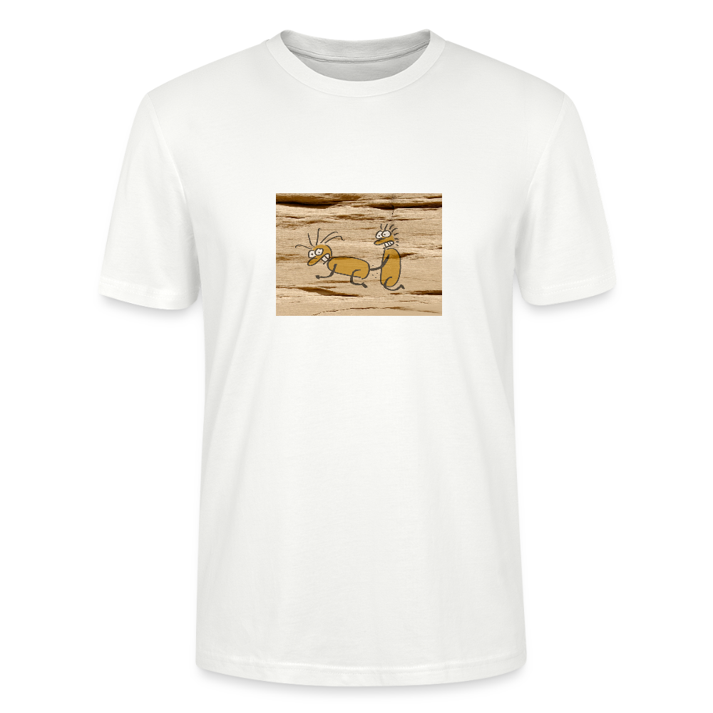 Shirt met erotische grotwandkunst 2 - white