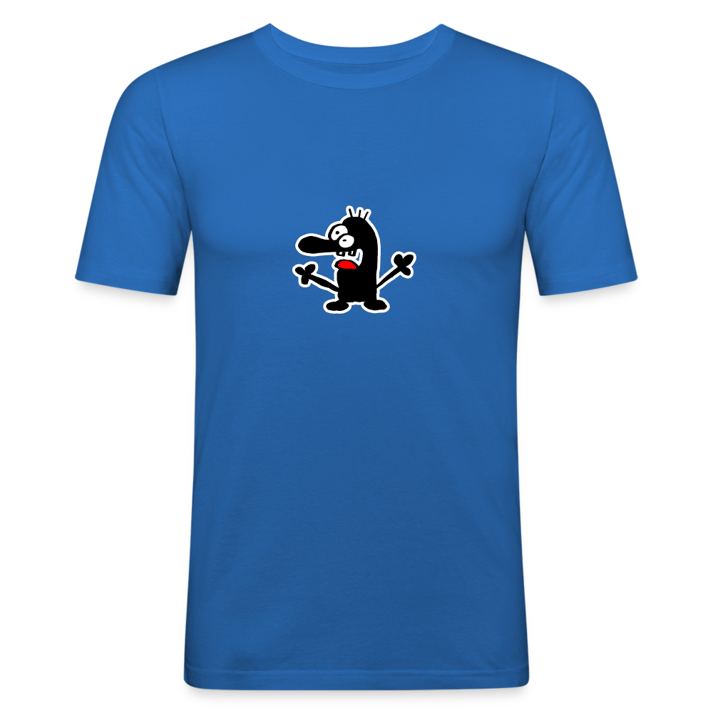 Shirt met poppetje - royal blue