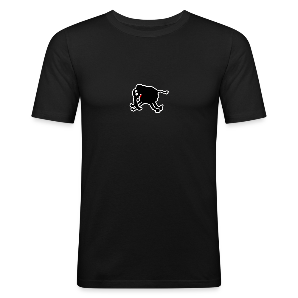 Shirt met olifant - black