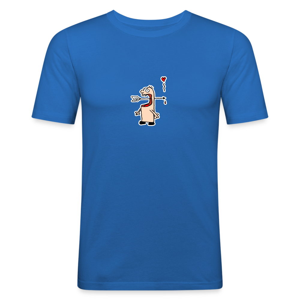 Shirt met pijlenslikker - royal blue