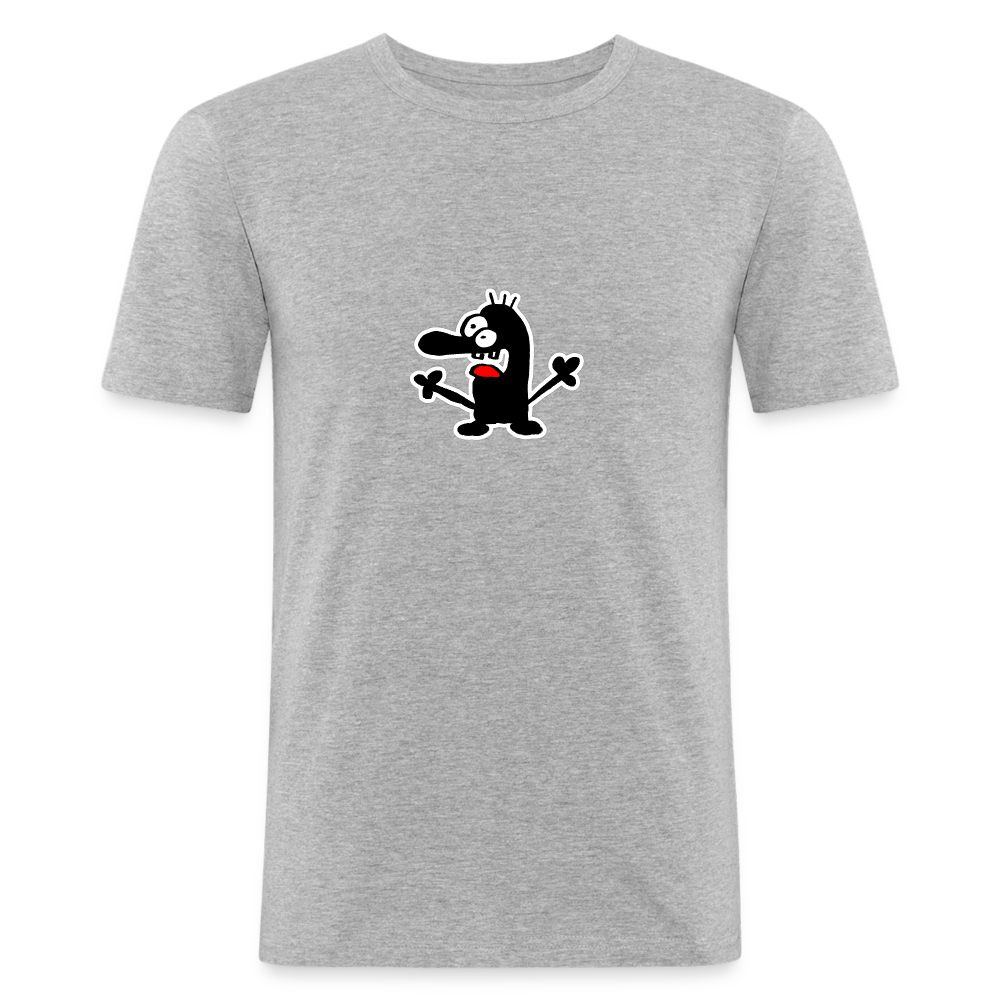 Shirt met poppetje - heather grey
