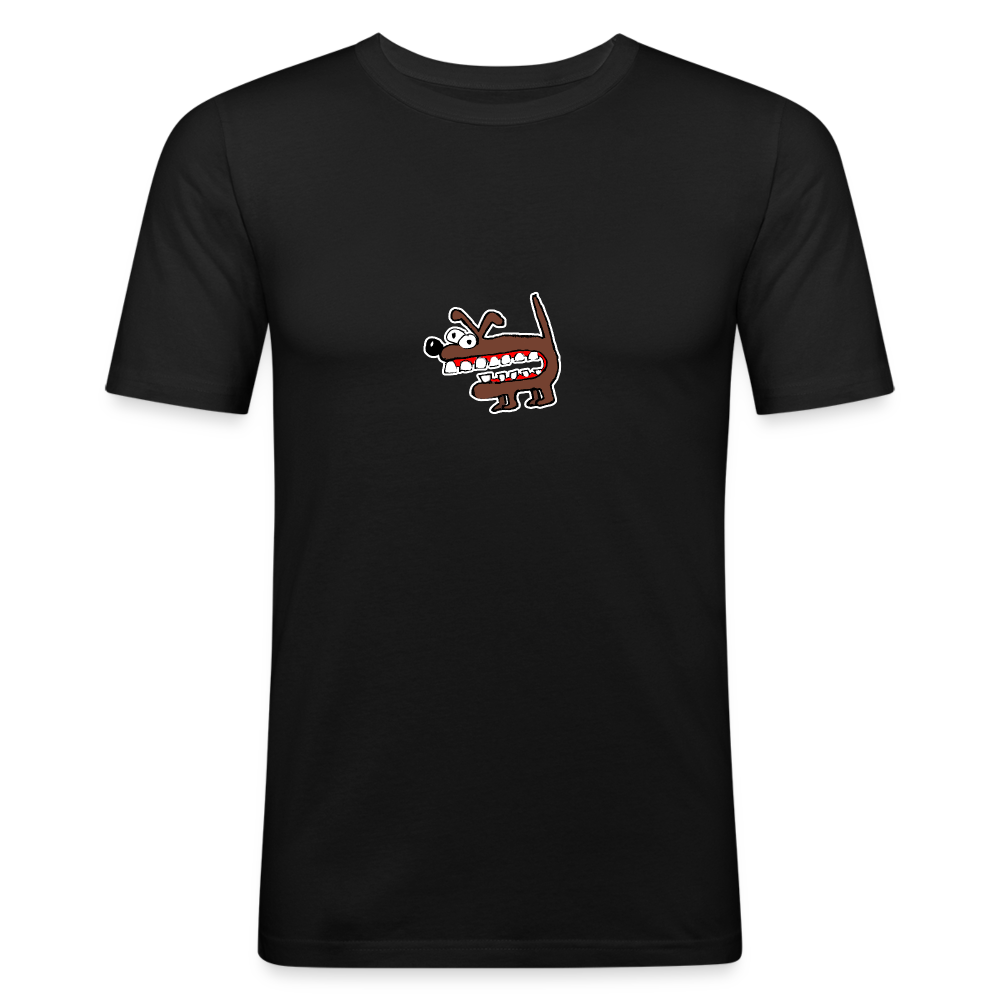 Shirt met bruine hond - black