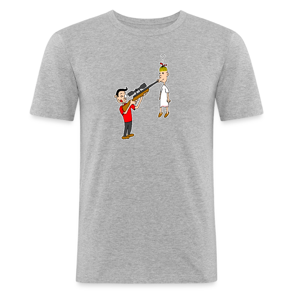 Shirt met Suske en Wiske en de Snode Sniper - heather grey