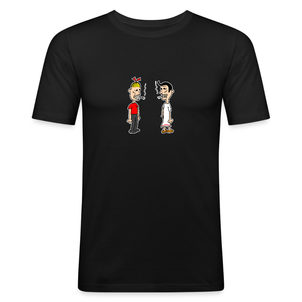 Shirt met Suske en Wiske die roken - black
