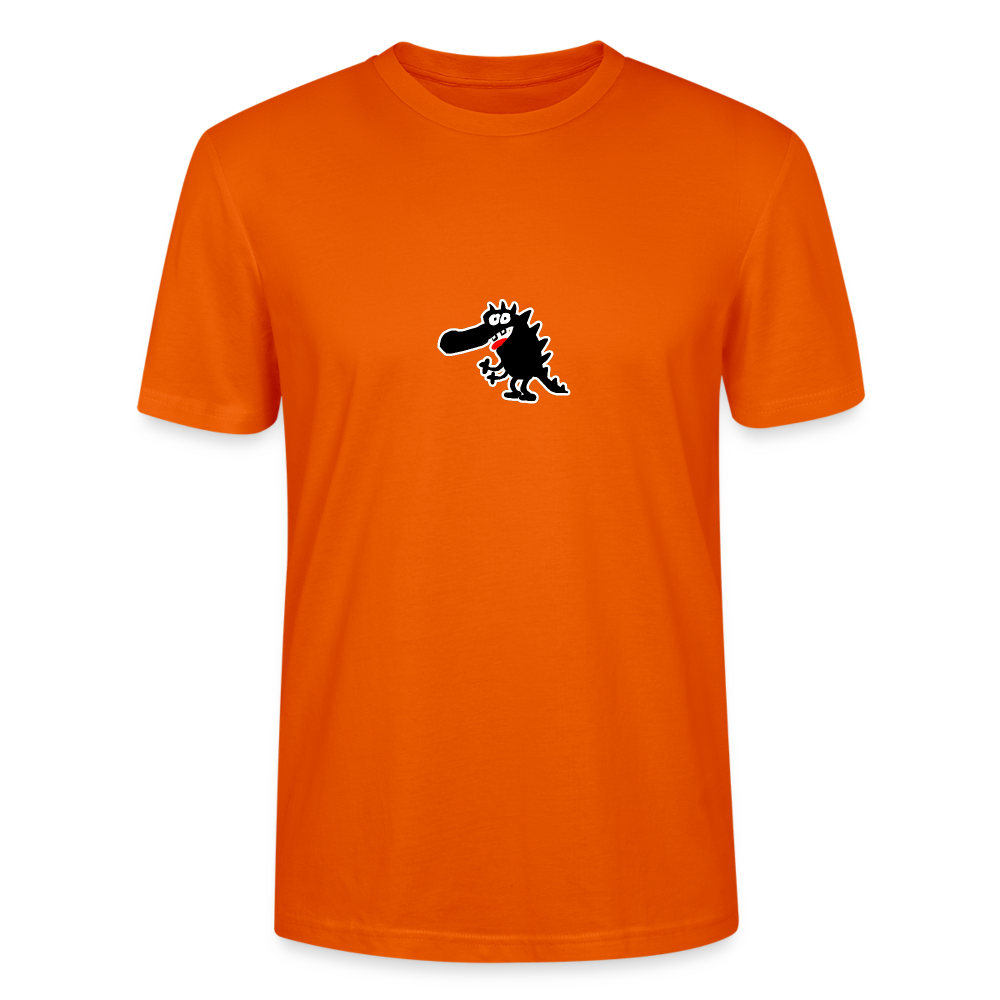 Shirt met draakje - bright orange